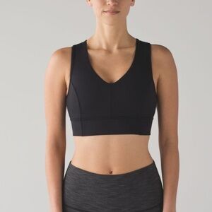 Lululemon Rising Salutation Bra Black Size 8